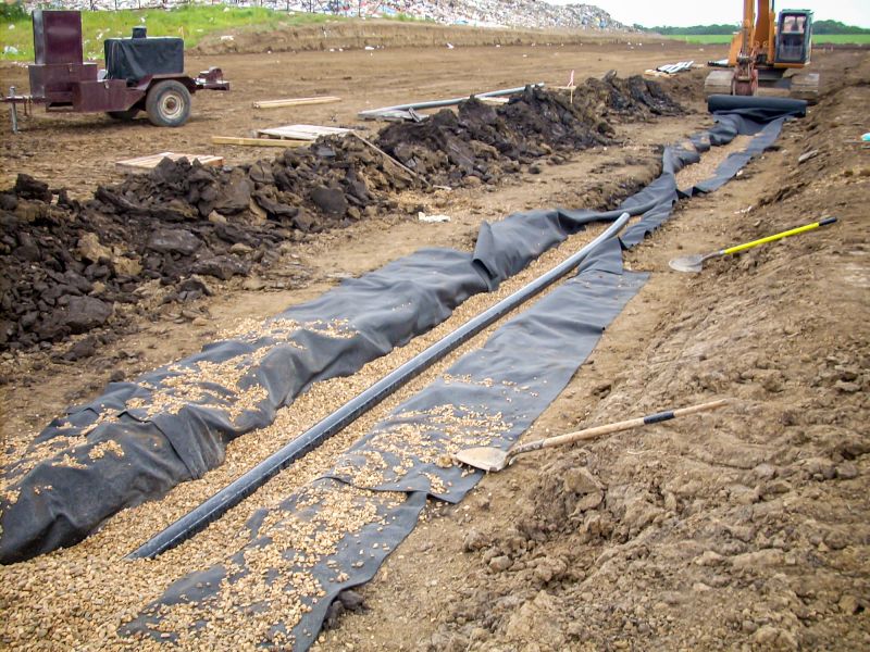 French Drain Construction